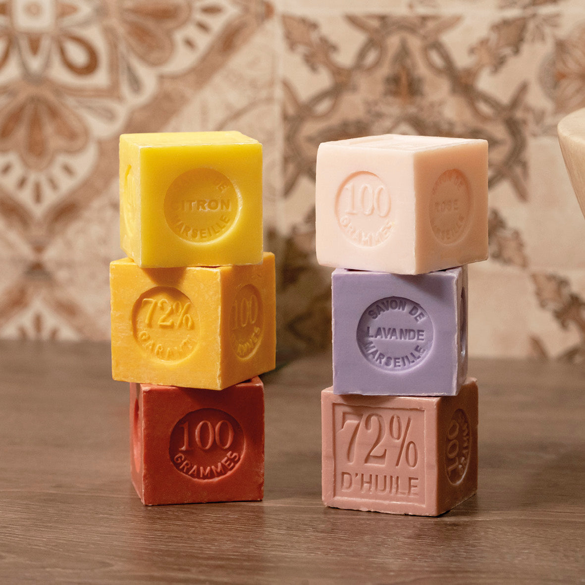 Pack of 6 Marseille soap bars