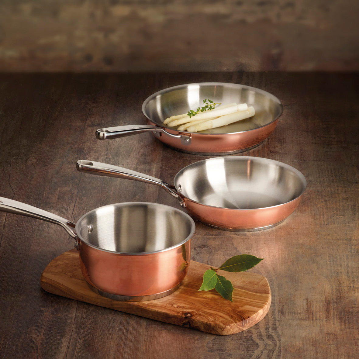 Stainless steel triply copper saucepan - Copper