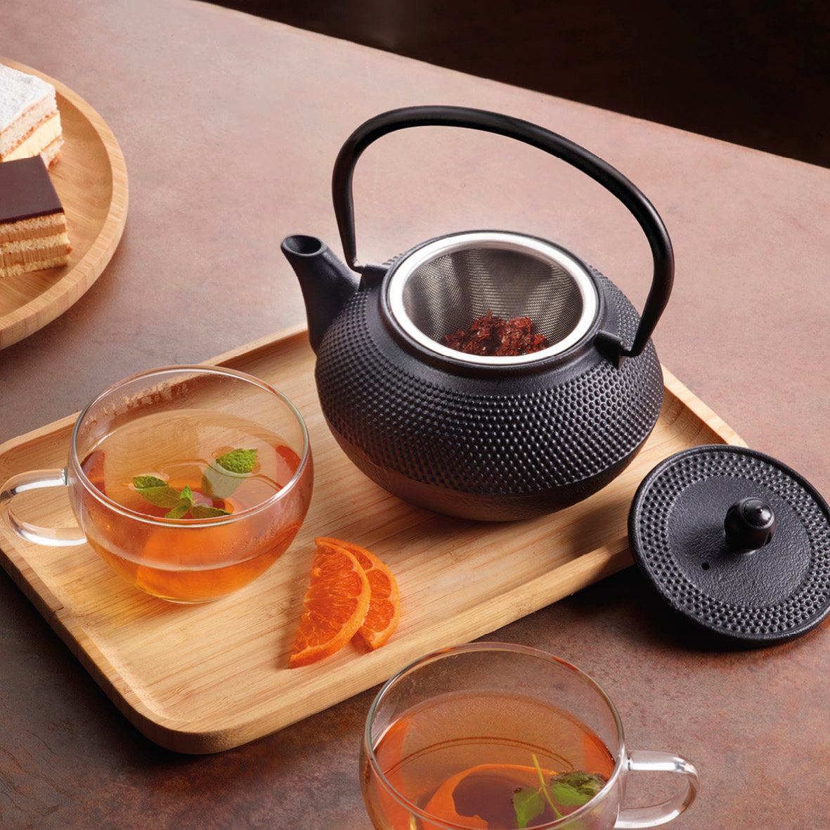 Cast iron tea pot 600 ml - Black