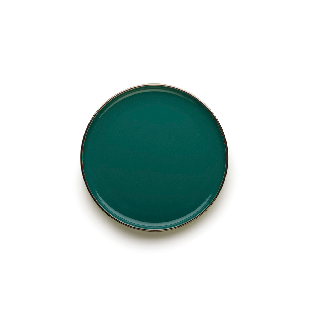 Service de table 24 pièces en porcelaine avec relief  - Vert foncé
