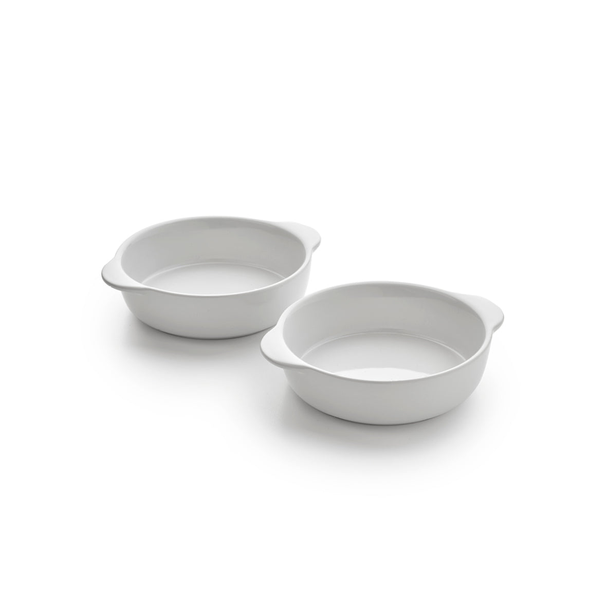 Set de 2 coupelles crème brûlée en céramique – blanc