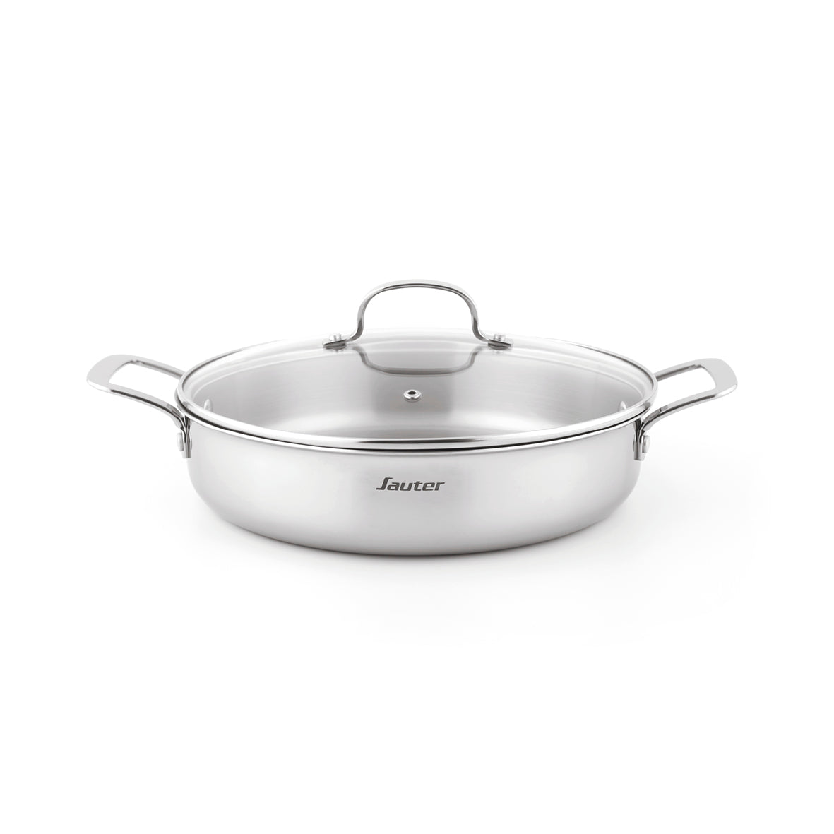 Triply skillet with lid - Silver