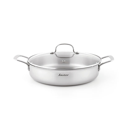 Triply skillet with lid - Silver