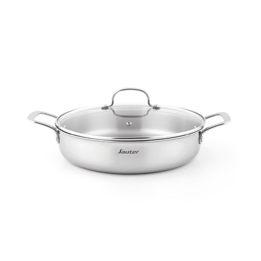Triply skillet with lid - Silver