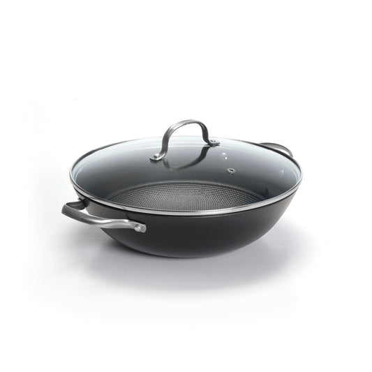 Wok pan with lid - Black