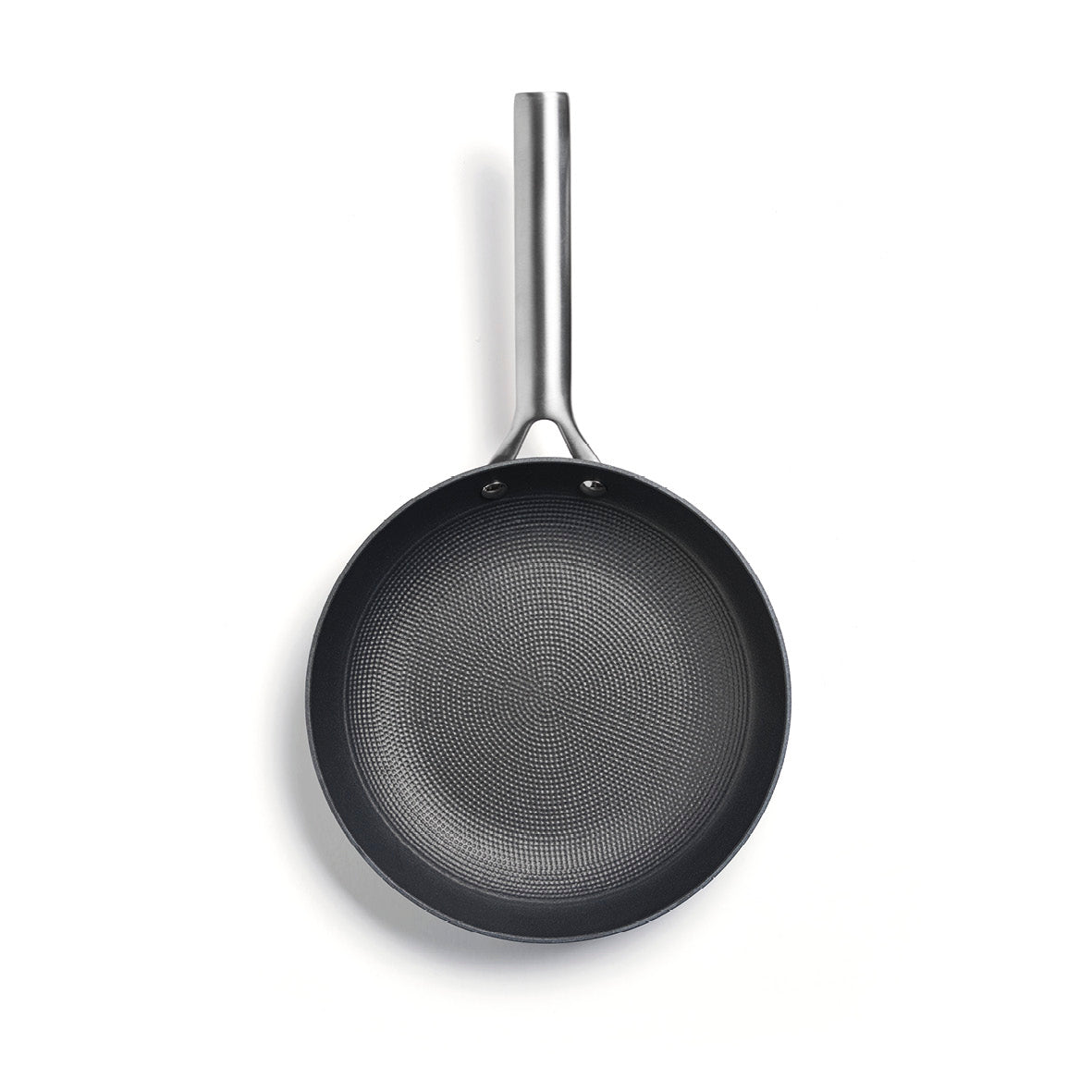 Set de 3 poêles en fonte avec nid d'abeille - Noir - 20 + 24 + 28 cm