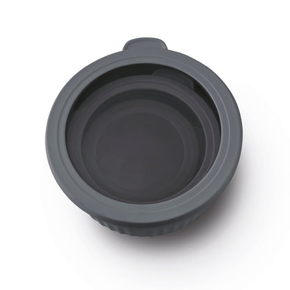 Set de 4 bols à usages multiples en gris anthracite avec couvercles hermétiques - gris