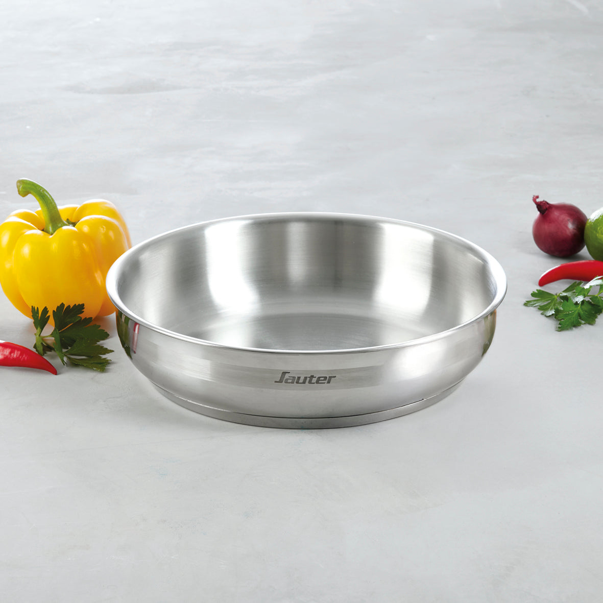 Frypan Amo in stainless steel - Silver