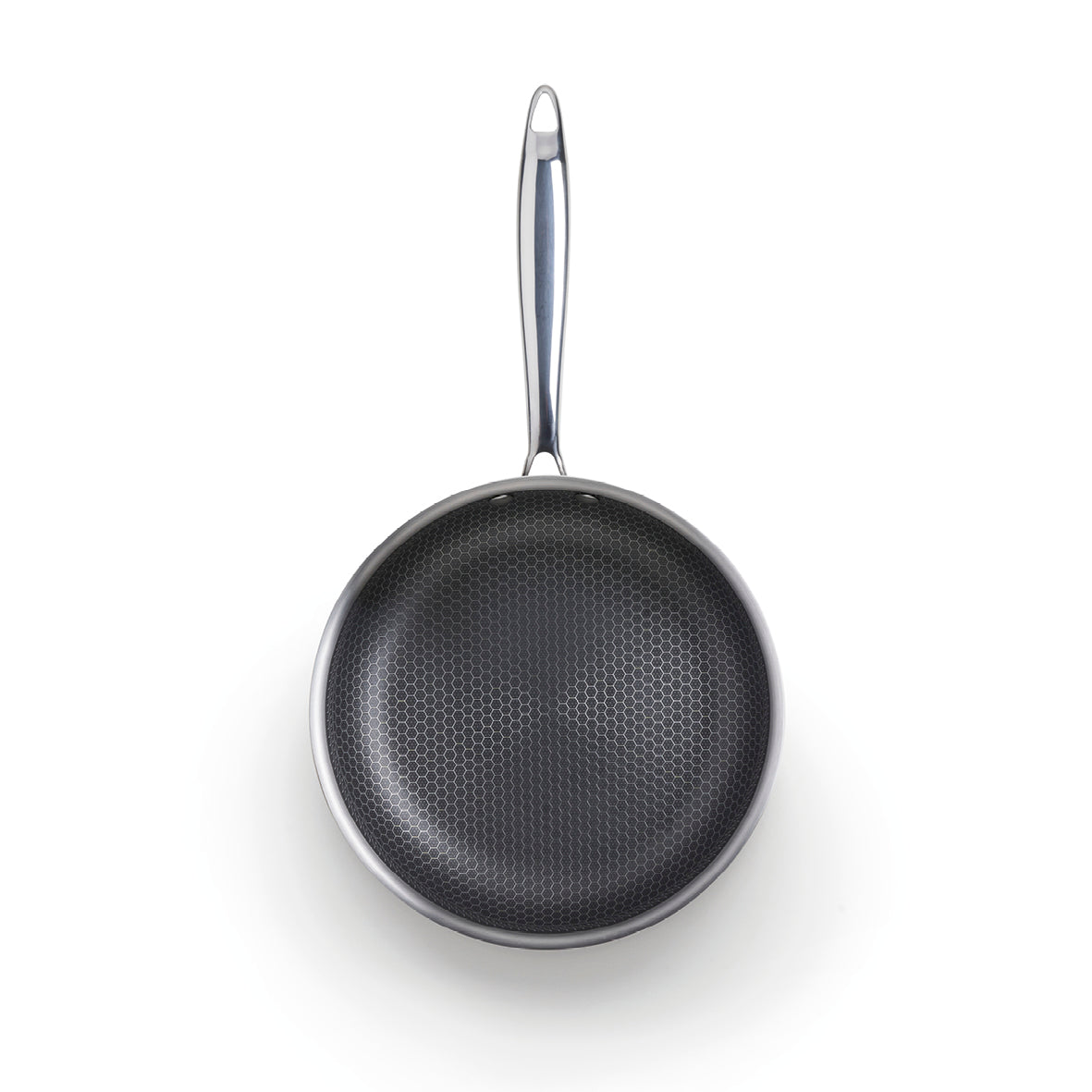 Set of 2 triply frypans with non-stick honeycomb coating - Multinox pro ceramic - Silver - 24 + 28 cm