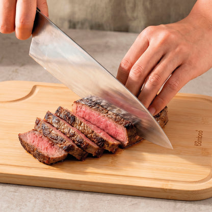 Cutting board in bamboo - light brown - 38 x 25 x 1.5 cm