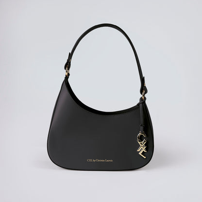 Leather shoulder bag Ambroise Black