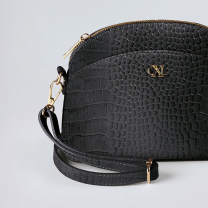 Croco leather crossbody bag Malesherbes