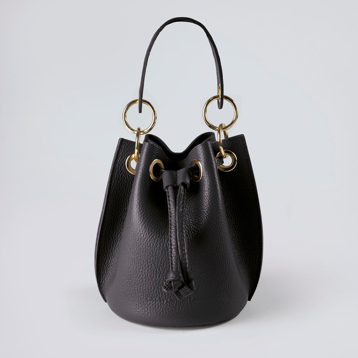 Leather bucket bag Celestins Black