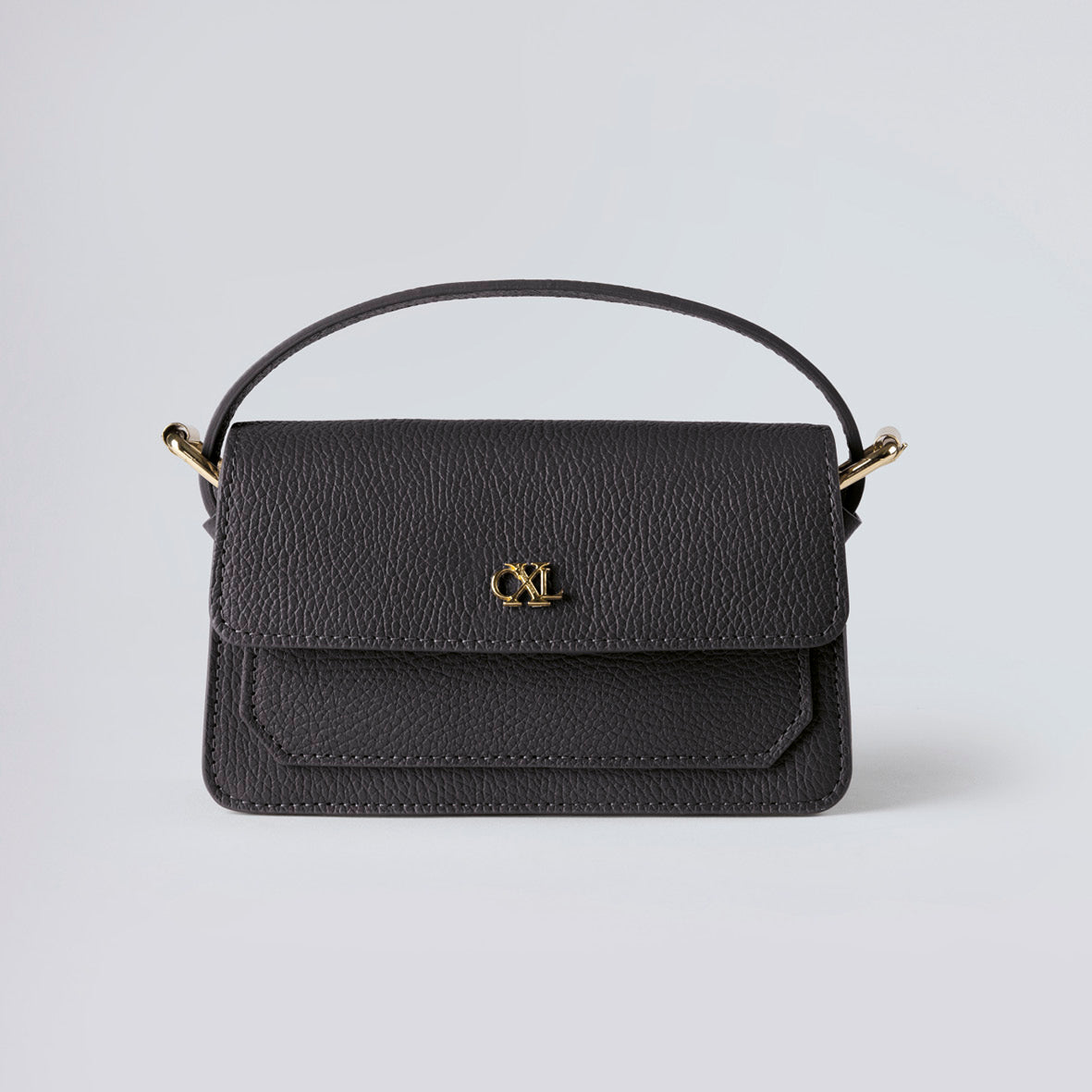 Small leather handbag Odeon Black