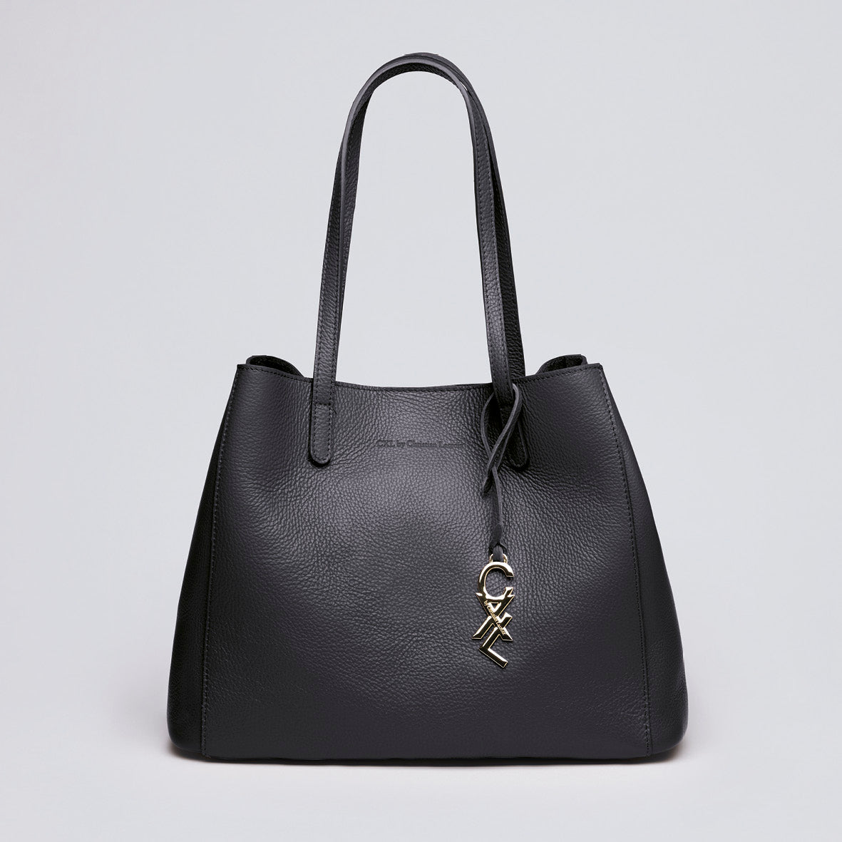 Leather handbag - Alesia Black
