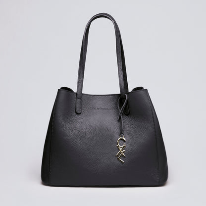 Leather handbag - Alesia Black
