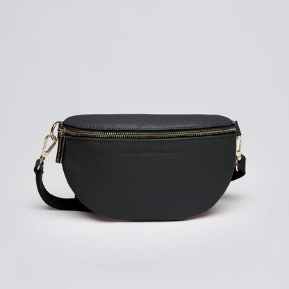 Leather belt bag - Madeleine Black