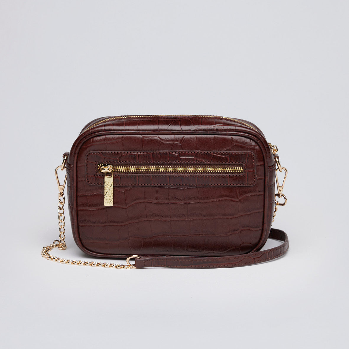 Croco leather crossbody bag - Montmartre