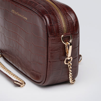 Croco leather crossbody bag - Montmartre
