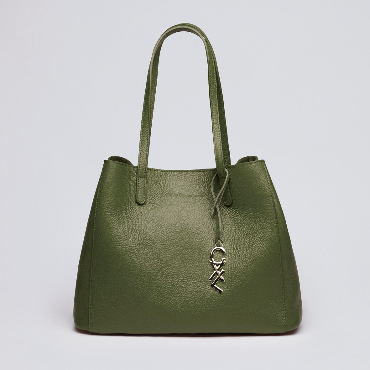Leather handbag - Alesia Khaki