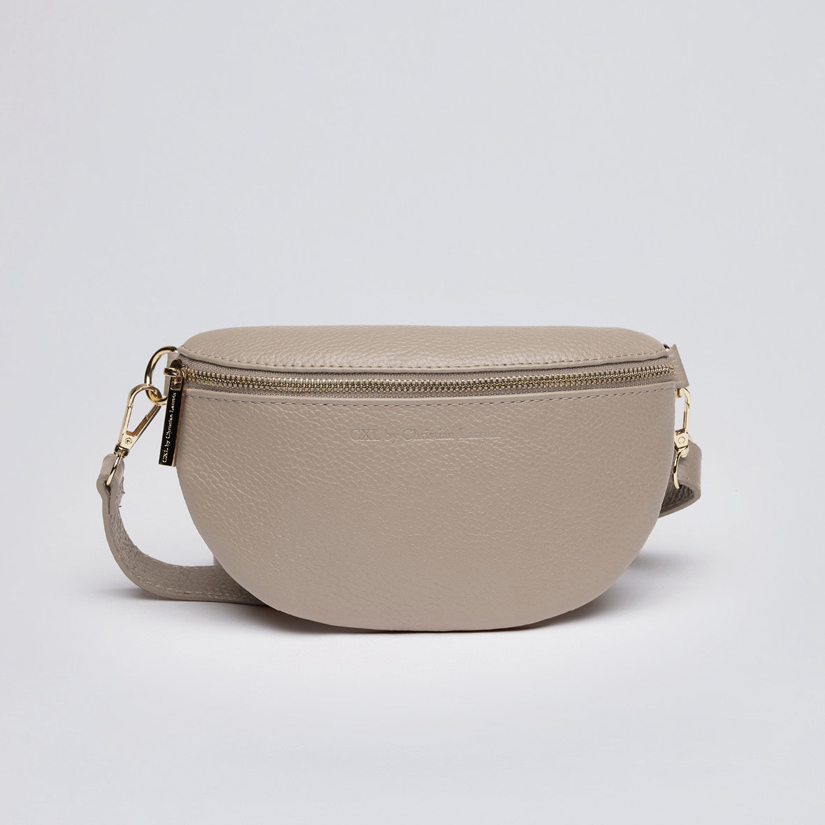 Leather belt bag - Madeleine Nude