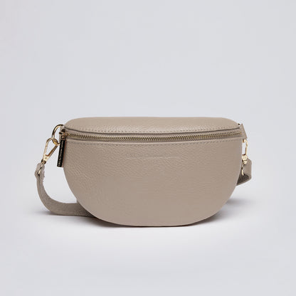 Leather belt bag - Madeleine Nude