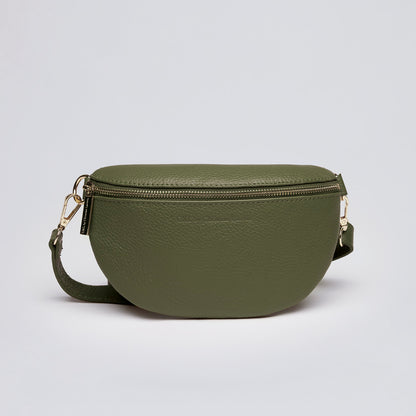 Leather belt bag - Madeleine Khaki