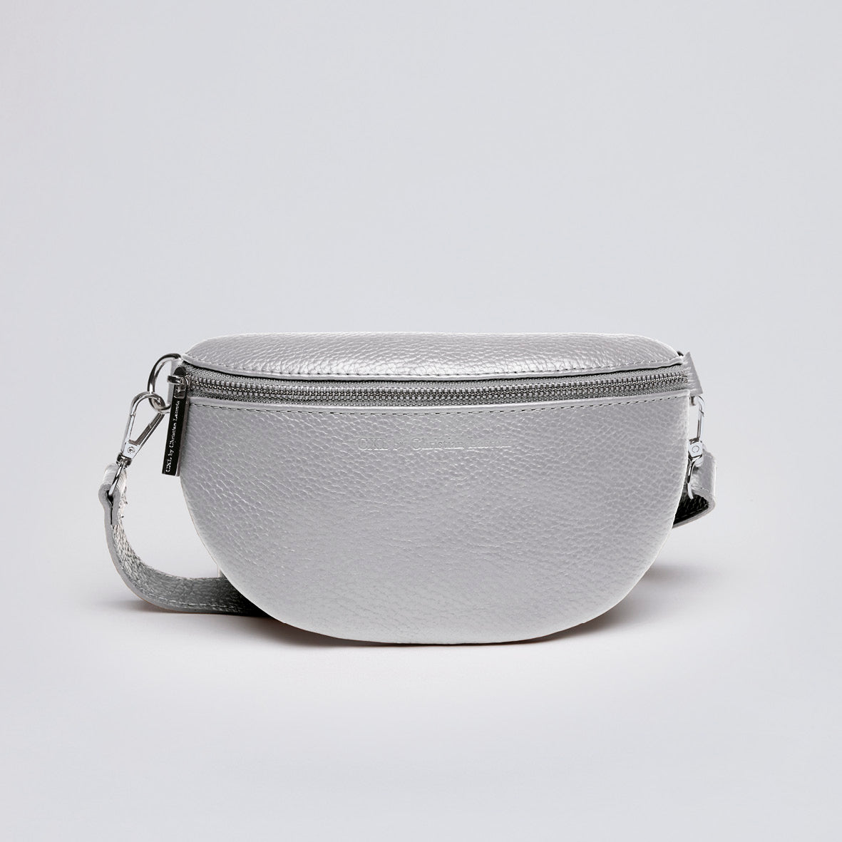Leather belt bag - Madeleine Silver