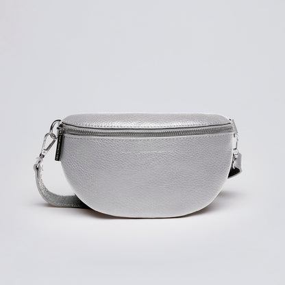 Leather belt bag - Madeleine Silver