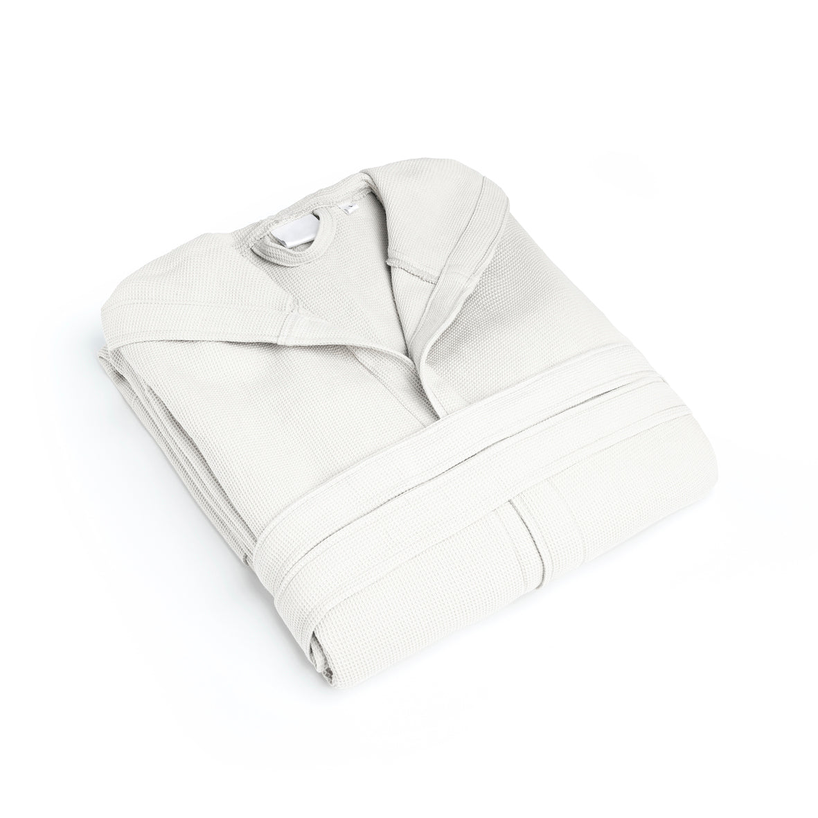 Hooded bathrobe - Nid d'abeille White