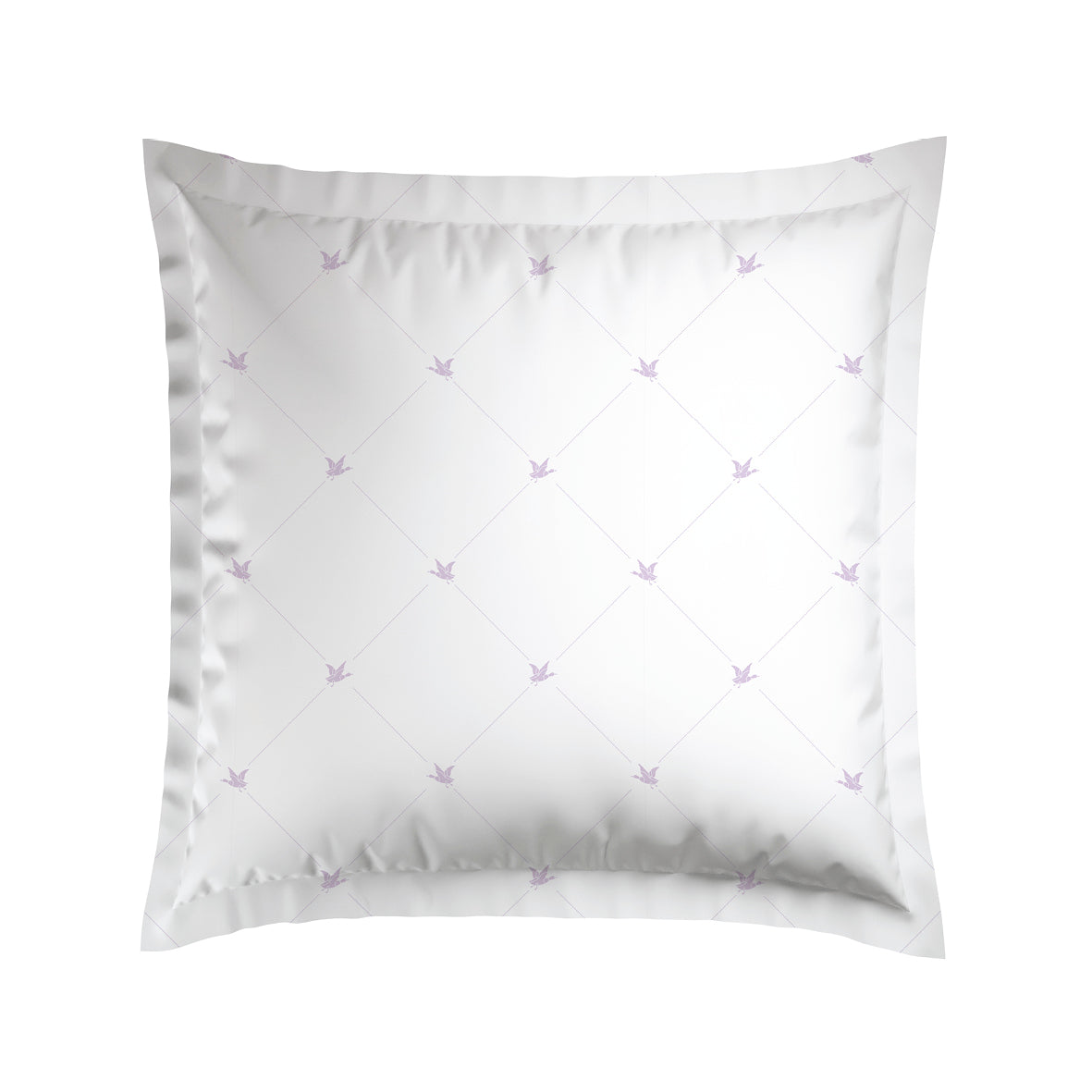 Pillowcase(s) cotton satin - Canards Lilac