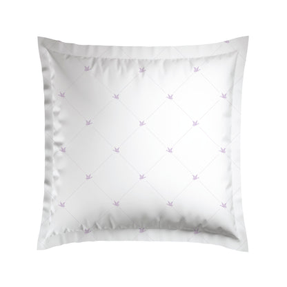 Pillowcase(s) cotton satin - Canards Lilac