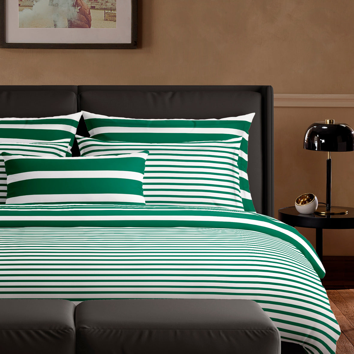Pillowcase(s) cotton satin - Horizon Green