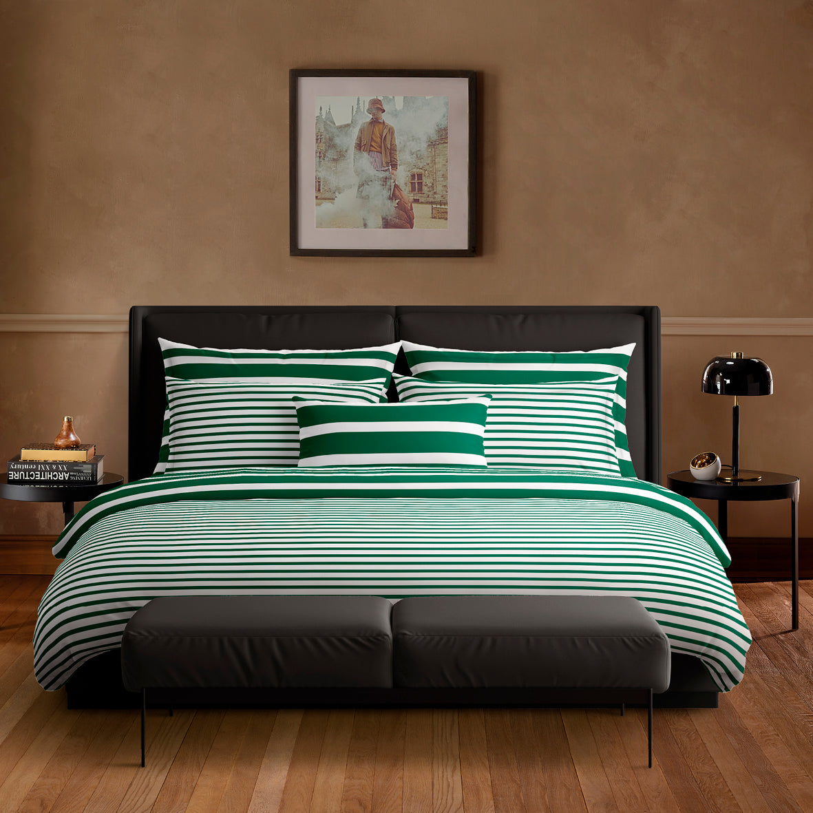 Pillowcase(s) cotton satin - Horizon Green