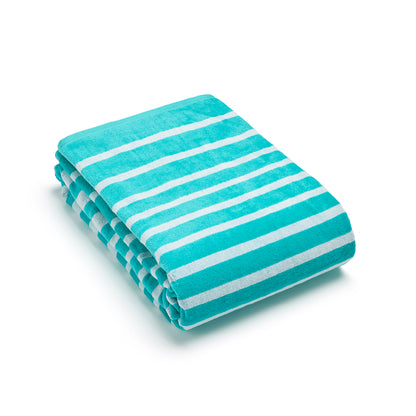Serviette de plage Diego Turquoise - 90 x 180 cm