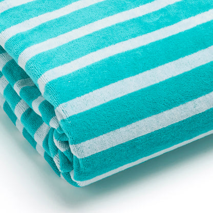 Serviette de plage Diego Turquoise - 90 x 180 cm