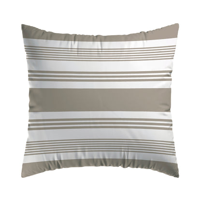 Pillowcase(s) cotton satin - Sylvestre Taupe 2 x (63 x 63 cm)