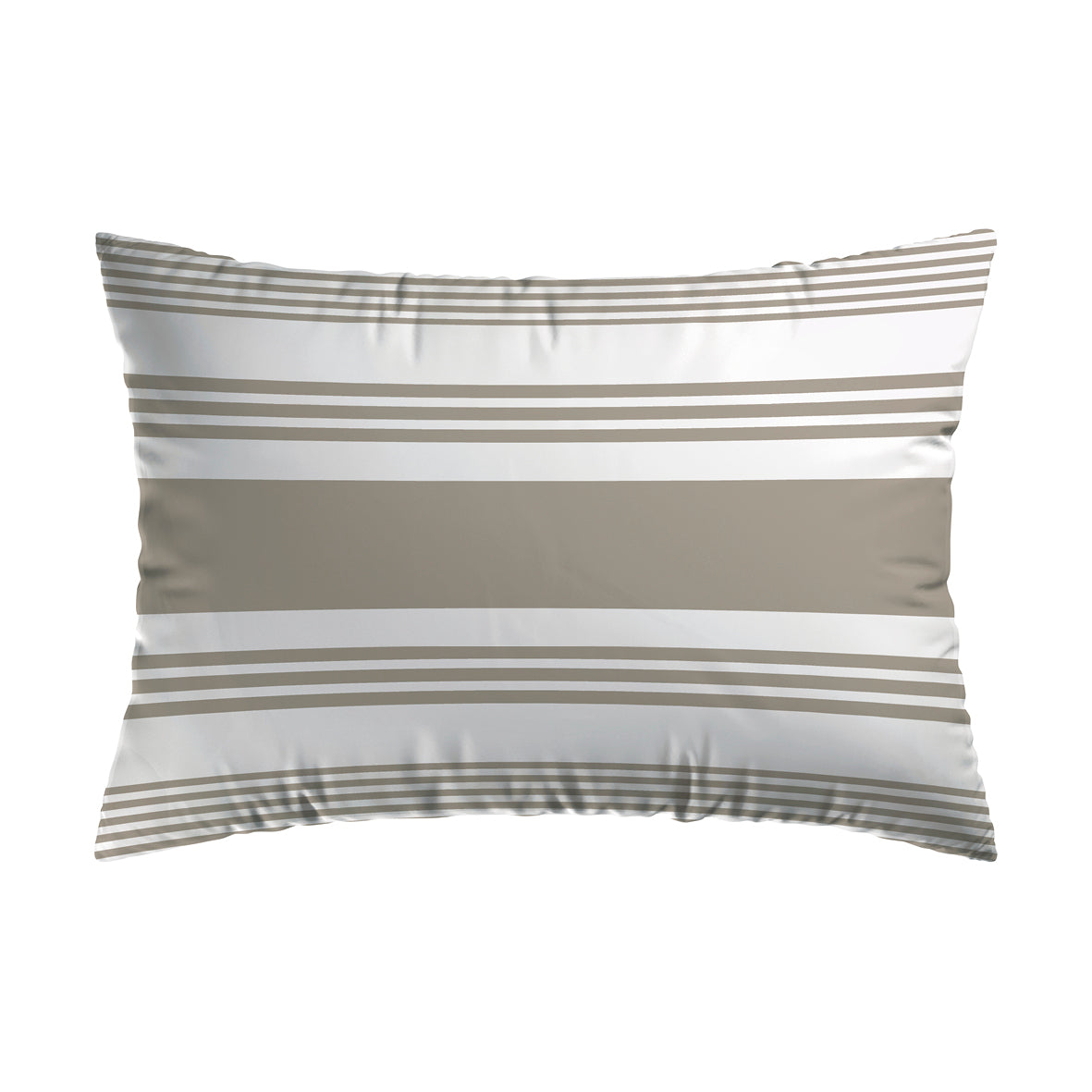 Pillowcase(s) cotton satin - Sylvestre Taupe 2 x (50 x 70 cm)