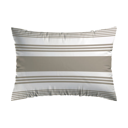 Pillowcase(s) cotton satin - Sylvestre Taupe 2 x (50 x 70 cm)