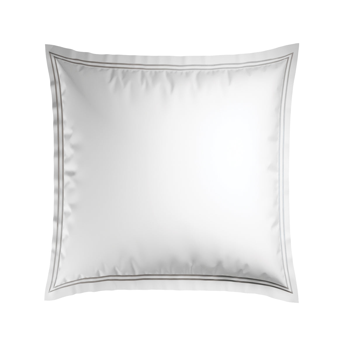 Pillowcase(s) cotton satin - Bastia Grey / White