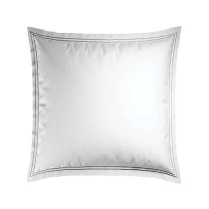 Pillowcase(s) cotton satin - Bastia Grey / White
