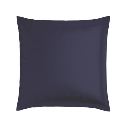 Pillowcase(s) cotton satin - Bastia White / Dark blue