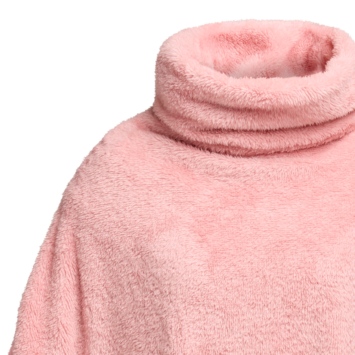 Poncho fleece - Light pink