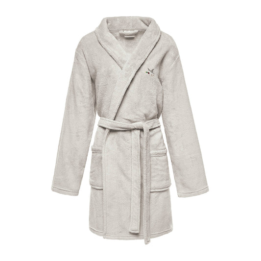 Robe de chambre en fleece extra chaud : Gris clair
