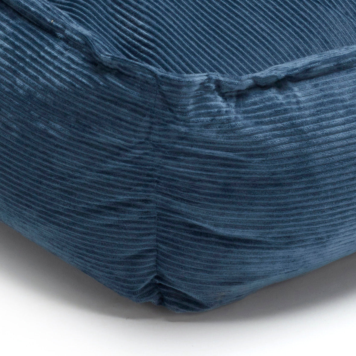 Panier pour chien velours côtelé - Bleu