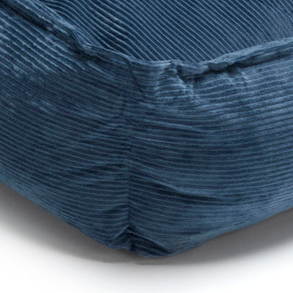 Panier pour chien velours côtelé - Bleu