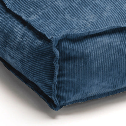 Coussin pour chien velours côtelé - Bleu