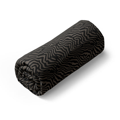 Fitted sheet cotton satin - Zebro Brown