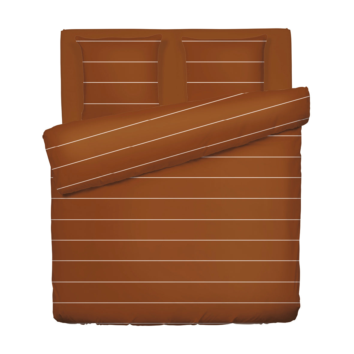 Duvet cover + pillowcase(s) cotton satin - Charles Brown