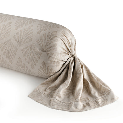 Pillowcase(s) cotton satin - Vibrance végétale Taupe / Taupe